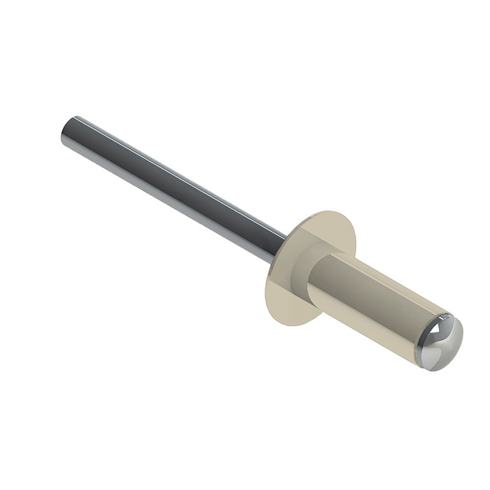 Заклёпка вытяжная Daxmer 3,2х8,0 RAL 1013 (1000шт) нерж/нерж