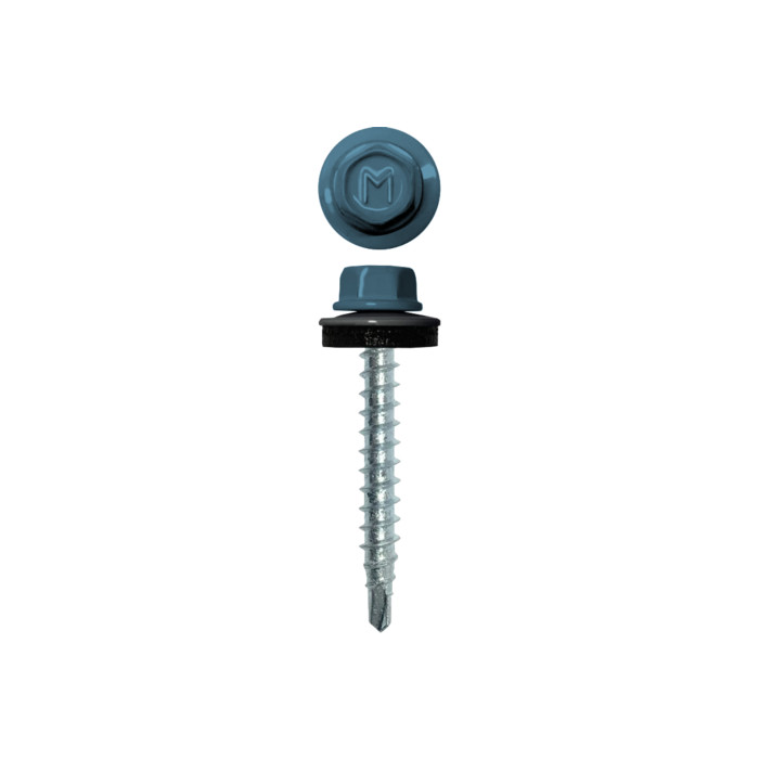Саморез кровельный Daxmer 4,8х35 RAL 5024 (250) сверло №1