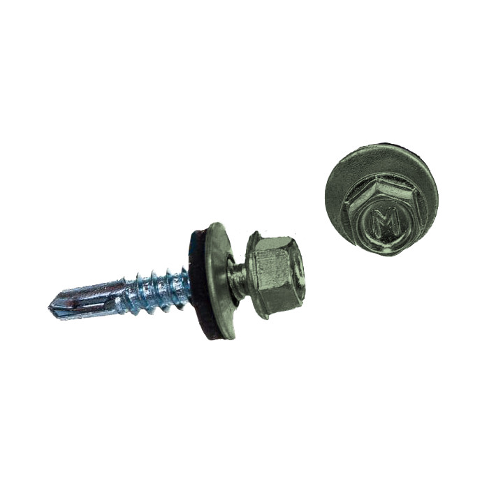 Саморез по металлу Daxmer 5,5х25 RAL 6019 (250) сверло №3