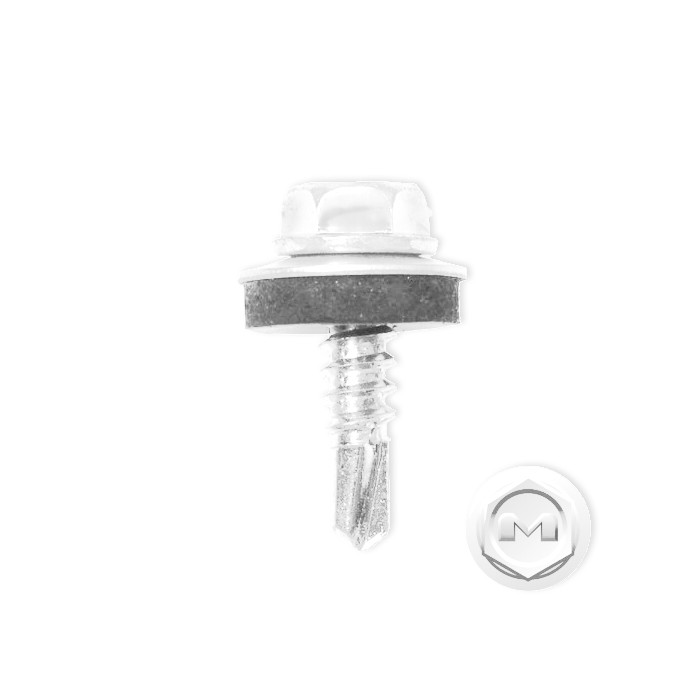 Саморез по металлу Daxmer 5,5х19 RAL 9003 (250) сверло №3