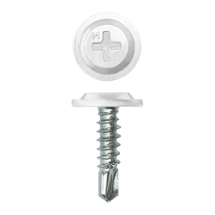 Саморез ПШС Daxmer Pro 4,2х16 (1000 шт) шлиц PH2 RAL 9003