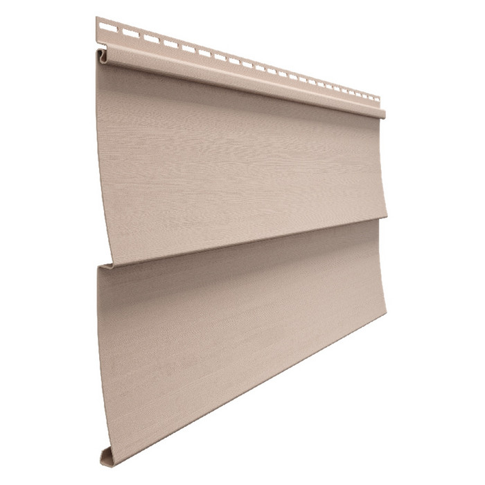 Виниловый сайдинг Docke Ёлочка D5C STANDARD Крем-Брюле 3000×255